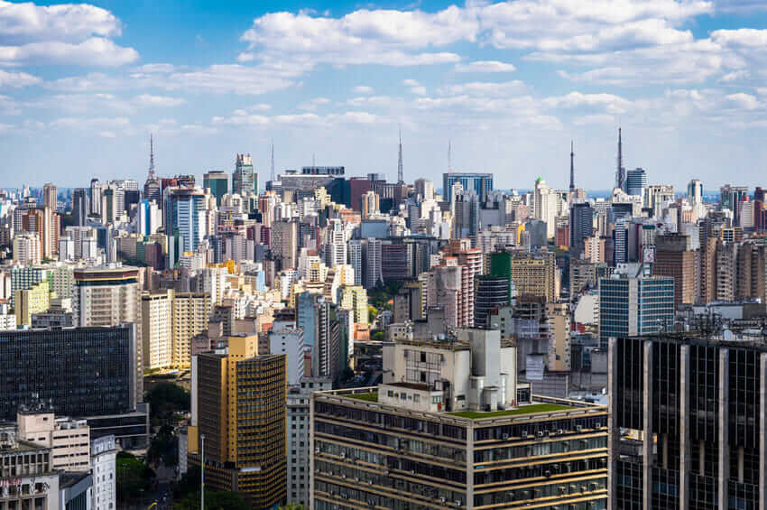 Vista desde la Torre Banespa en Sao Paulo