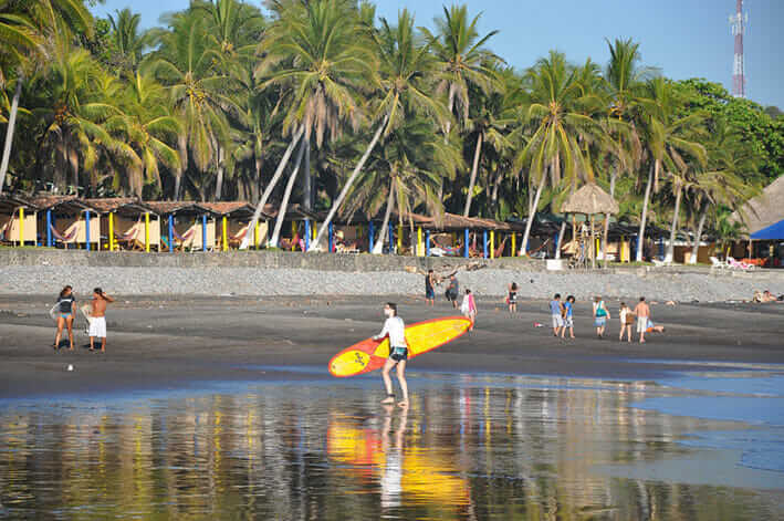 Mejores playas El Salvador El Sunzal