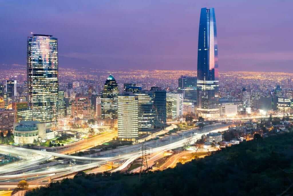 Skyline Santiago du Chili